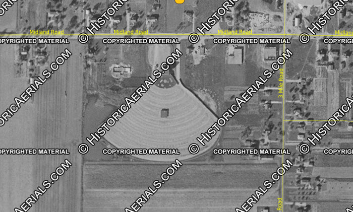 Starlite Drive-In Theatre - 1955 Aerial